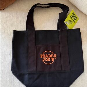 Trader Joe's Black Tote Bag Mini